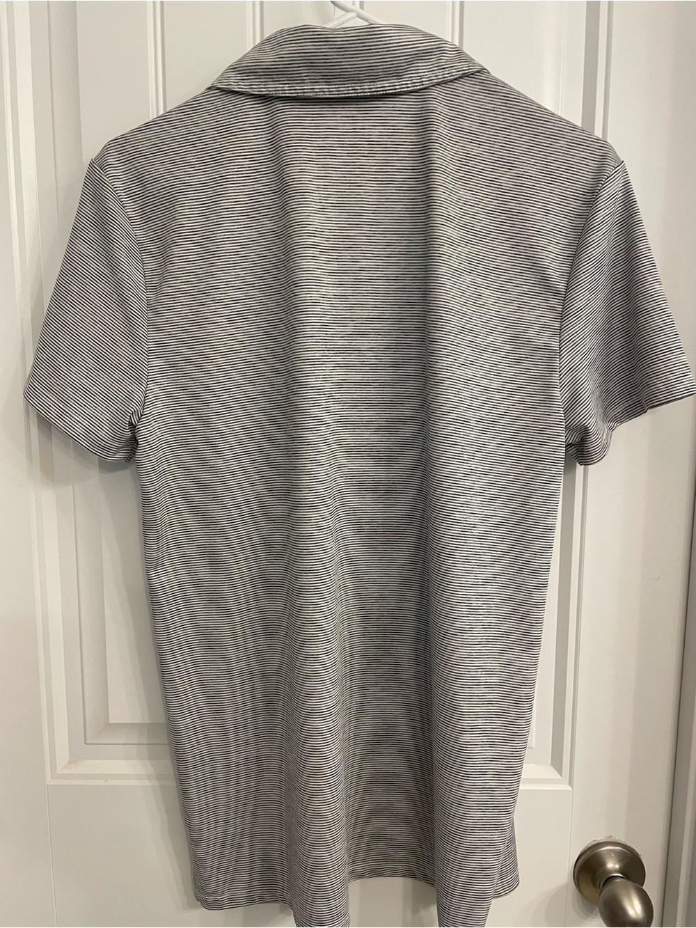 all in motion Gray and White Striped Polo Shirt - Picture 3 of 3